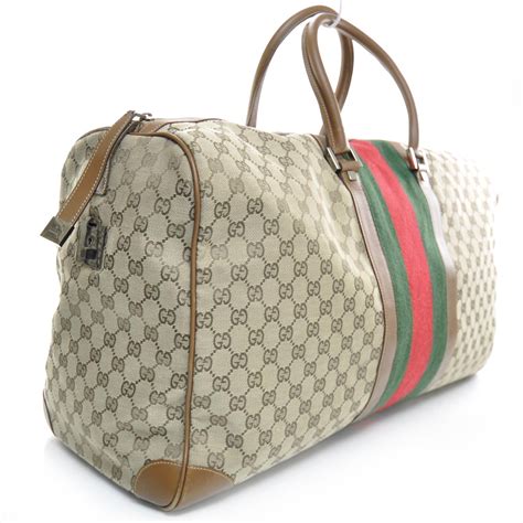 gucci bamboo bag monogram|Gucci monogram duffle bag.